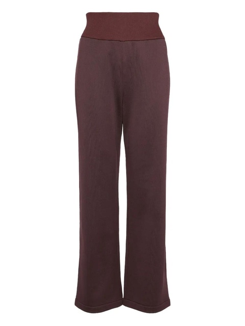 ERES ribbed-waistband performance trousers - Brown - zdjęcie produktu nr 1