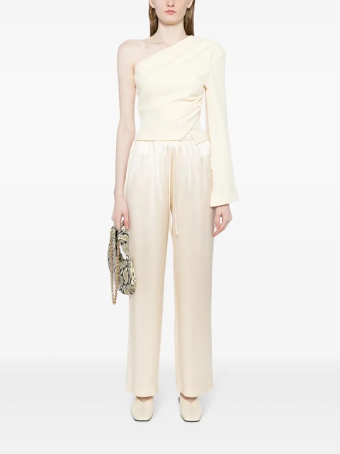 Reformation Olina silk trousers - Neutrals - zdjęcie produktu nr 2