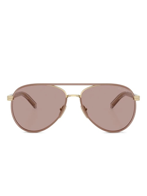 Prada Eyewear double-bridge sunglasses - Pink - zdjęcie produktu nr 1