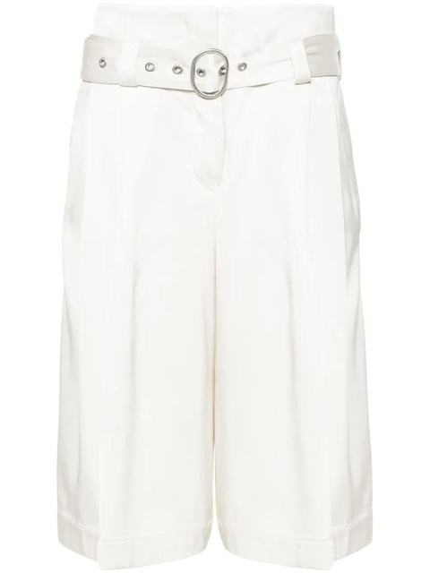 Jil Sander high-waist satin shorts - Neutrals - zdjęcie produktu nr 1