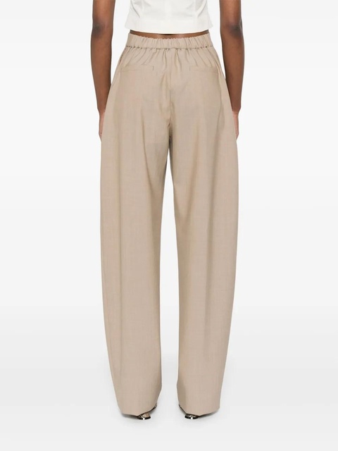 Sportmax virgin wool high-waisted trousers - Neutrals - zdjęcie produktu nr 1