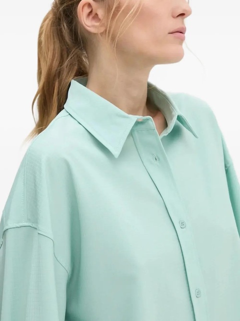 American Vintage button-down point-collar shirt - Green - zdjęcie produktu nr 2