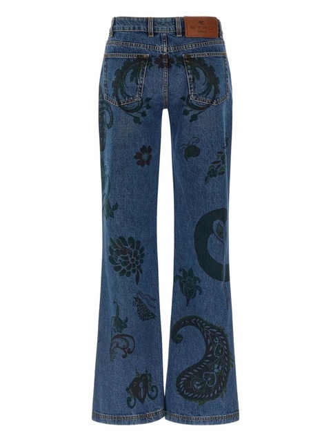 ETRO paisley print jeans - Blue - zdjęcie produktu nr 2