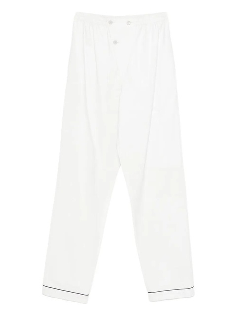Prada button-fastening cupro trousers - White - zdjęcie produktu nr 1