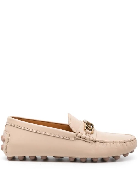 Tod's logo-chain leather loafers - Neutrals - zdjęcie produktu nr 1