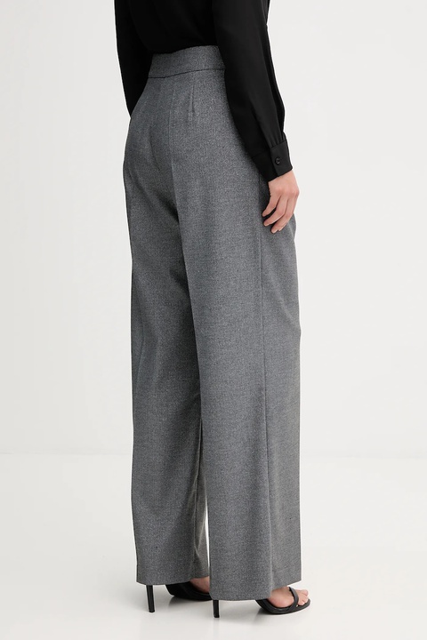 Gaudi spodnie damskie kolor szary szerokie high waist 521FD25006 - zdjęcie produktu nr 2