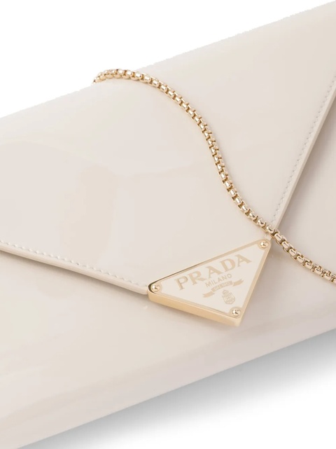 Prada patent-leather mini bag - Neutrals - zdjęcie produktu nr 2