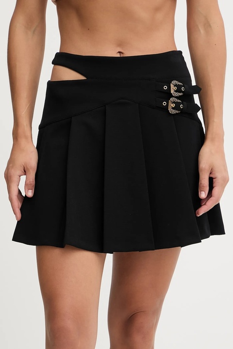 Versace Jeans Couture spódnica kolor czarny mini rozkloszowana 79HAE801 N0356 - zdjęcie produktu nr 1