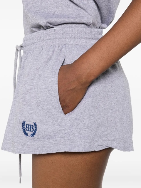 Balenciaga Laurel drawstring-waist cotton skirt - Grey - zdjęcie produktu nr 2