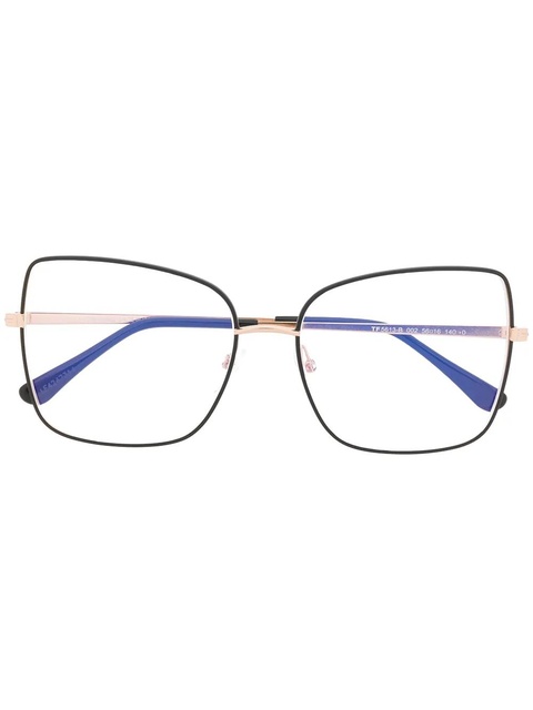 TOM FORD Eyewear FT5613B square-frame glasses - Gold - zdjęcie produktu nr 1
