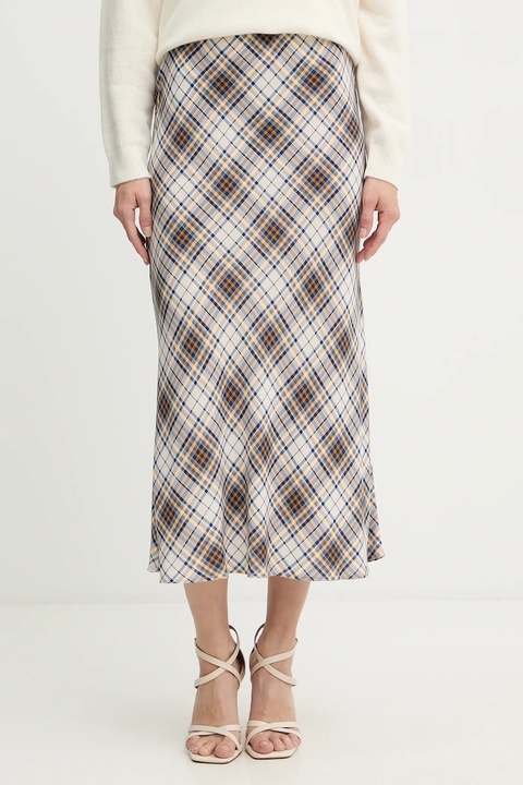 Liu Jo spódnica kolor niebieski midi prosta MF5170 T3491 - zdjęcie produktu nr 2