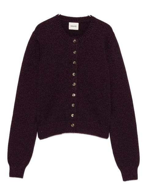 KHAITE cashmere cardigan - Purple - zdjęcie produktu nr 1