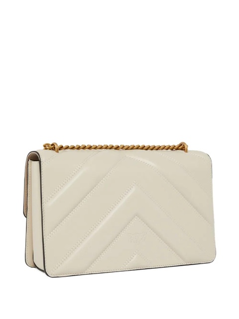 PINKO quilted bird-embellished cross body bag - White - zdjęcie produktu nr 2