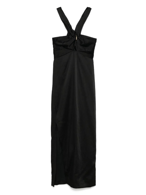 SANDRO hardware-ring maxi dress - Black - zdjęcie produktu nr 1