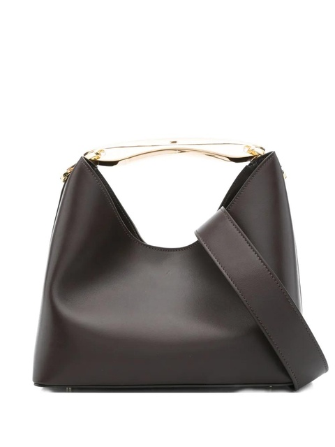 Elleme Boomerang top-handle leather tote bag - Brown - zdjęcie produktu nr 1