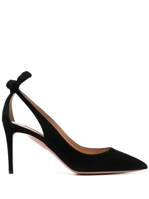 Aquazzura Bow Tie 85mm pumps - Black - zdjęcie produktu nr 2