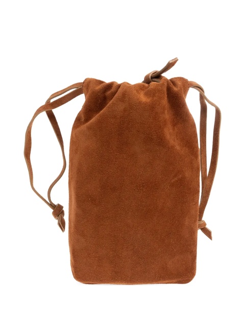 Marni drawstring suede-leather cross body bag - Brown - zdjęcie produktu nr 1
