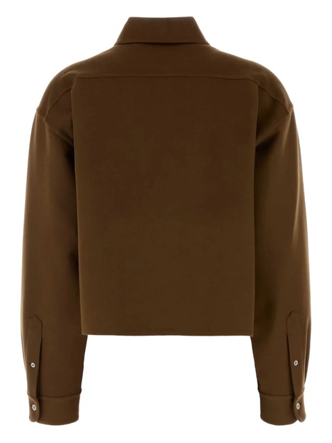 Miu Miu Double cashmere shirt - F0046 Brown - zdjęcie produktu nr 2