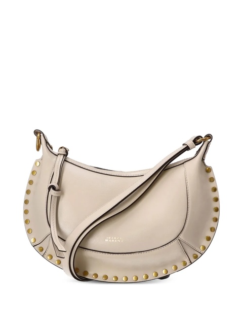 ISABEL MARANT Oskan Moon crescent-shaped studded shoulder bag - Neutrals - zdjęcie produktu nr 1