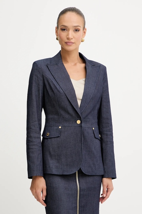 Marciano Guess marynarka jeansowa kolor granatowy jednorzędowa gładka 5YPN22 7457A - zdjęcie produktu nr 1