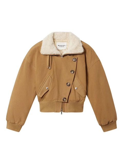 MARANT ÉTOILE Oana buttoned collar jacket - Brown - zdjęcie produktu nr 1