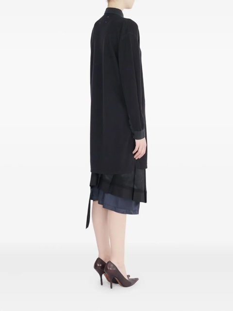 Maison Margiela wool polo top - Blue - zdjęcie produktu nr 1