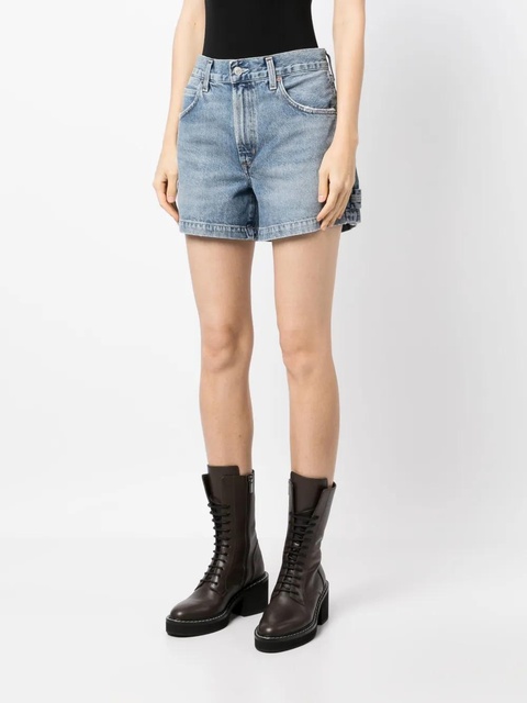 AGOLDE Magda denim short shorts - Blue - zdjęcie produktu nr 2