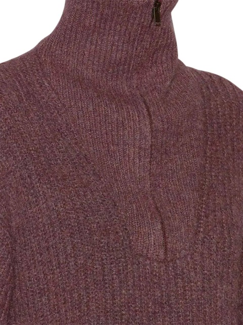 MARANT ÉTOILE Danita zip-up colar sweater - Purple - zdjęcie produktu nr 1