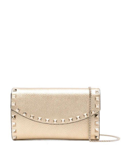 Valentino Garavani studded leather crossbody bag - Yellow - zdjęcie produktu nr 1