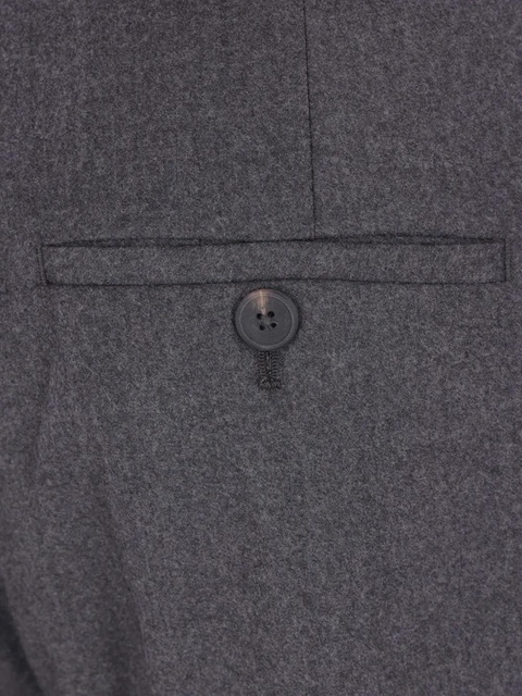 Róhe drawstring-waist pleated trousers - Grey - zdjęcie produktu nr 1