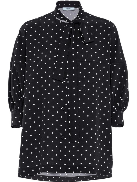Prada polka-dot blouse - Black - zdjęcie produktu nr 1
