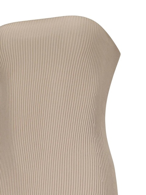 Max Mara ribbed strapless midi dress - Neutrals - zdjęcie produktu nr 2