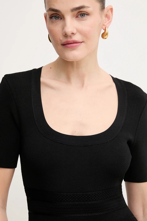 Herve Leger sukienka Marianne kolor czarny mini dopasowana MSB8518700 - zdjęcie produktu nr 2