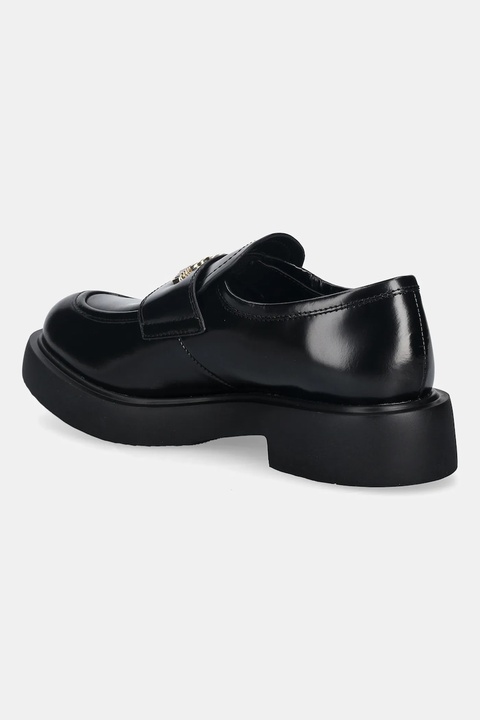 Love Moschino mokasyny skórzane damskie kolor czarny na platformie JA10404G0NJD0000 - zdjęcie produktu nr 2