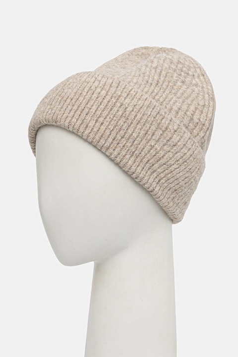 Jack Wolfskin czapka z domieszką wełny FUZZY kolor beżowy A65238 - zdjęcie produktu nr 2
