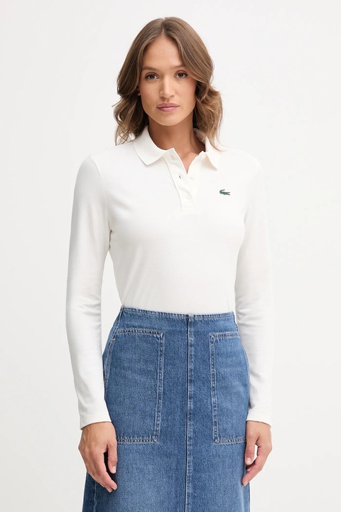 Lacoste longsleeve kolor beżowy PF4567 - zdjęcie produktu nr 1