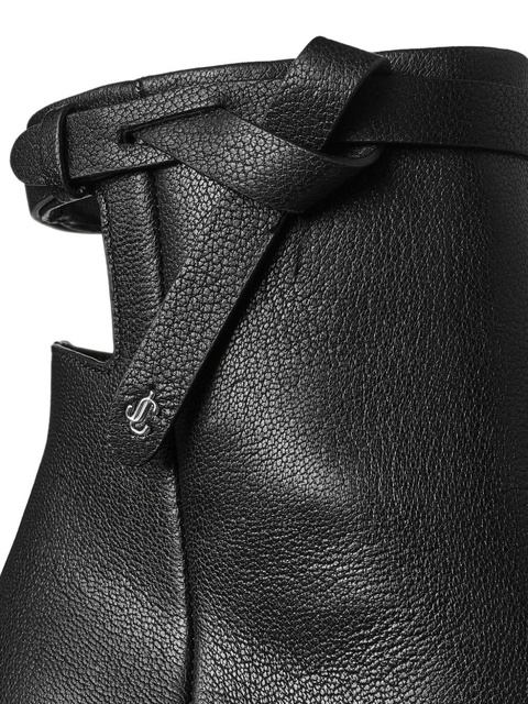 Jimmy Choo Camie knotted-strap leather ankle boots - Black - zdjęcie produktu nr 2