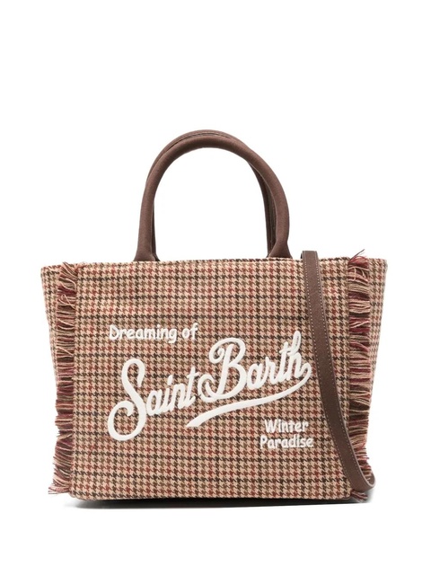 MC2 Saint Barth fringed embroidered tote bag - Brown - zdjęcie produktu nr 1