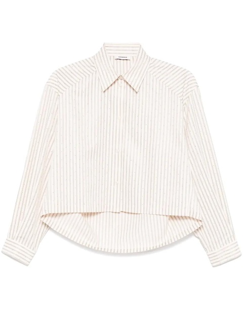 SANDRO striped shirt - Green - zdjęcie produktu nr 1