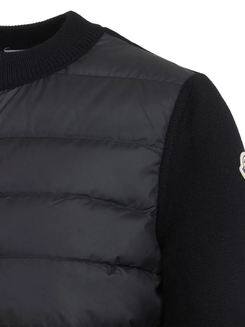 Moncler wool-panel quilted jacket - Black - zdjęcie produktu nr 2
