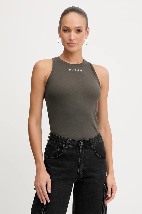 Pinko top kolor zielony 100822 A2RC - zdjęcie produktu nr 1