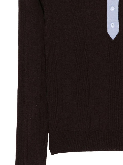 Reformation Hermia polo - Brown - zdjęcie produktu nr 2