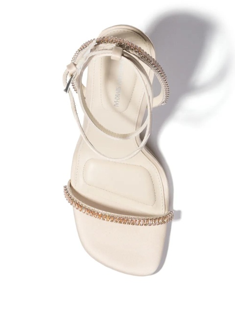 Simkhai crystal-embellished stiletto sandals - Neutrals - zdjęcie produktu nr 2