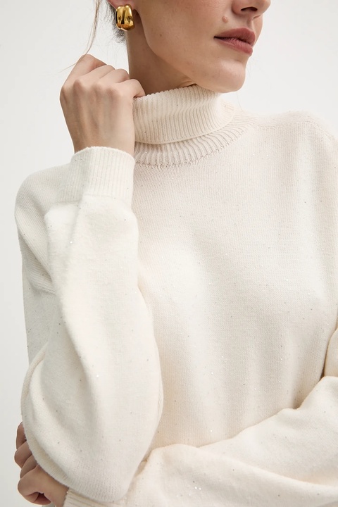 Liu Jo sukienka kolor biały mini oversize MF5484 MA27R - zdjęcie produktu nr 2