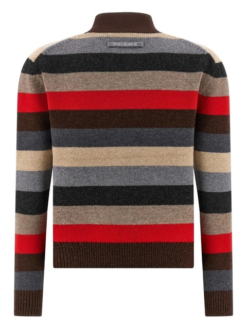 Tory Burch striped-patter wool pullover - Red - zdjęcie produktu nr 1