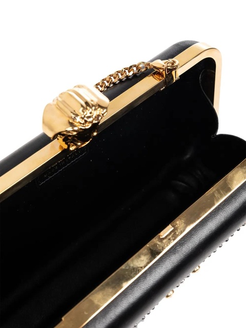 Versace embellishment chain clutch bag - Black - zdjęcie produktu nr 2