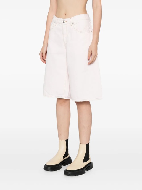 AGOLDE cotton denim shorts - Pink - zdjęcie produktu nr 2