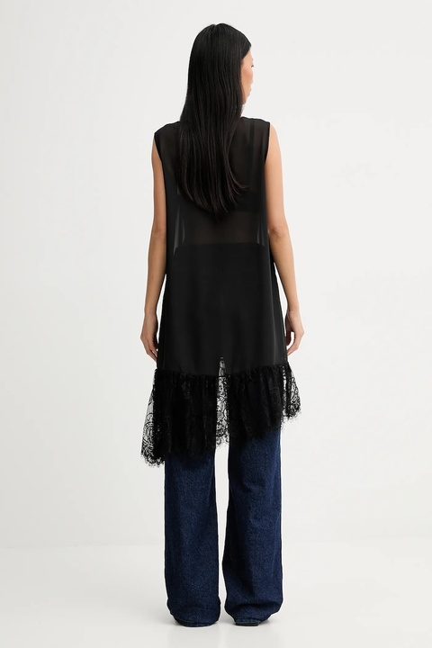 MUNTHE sukienka bawełniana ROSIE kolor czarny 254132025426 - zdjęcie produktu nr 1