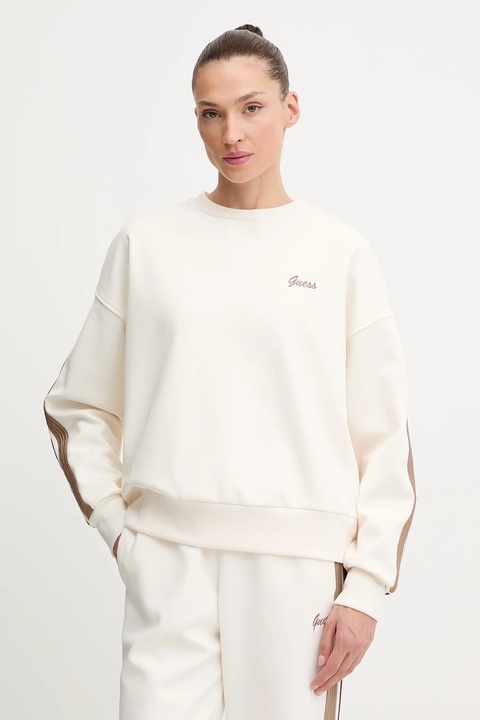 Guess bluza FABIA damska kolor beżowy z aplikacją V5BQ03 KCX22 - zdjęcie produktu nr 1