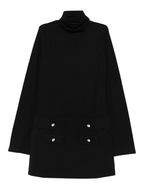 Maje ribbed high-neck dress - Black - zdjęcie produktu nr 1